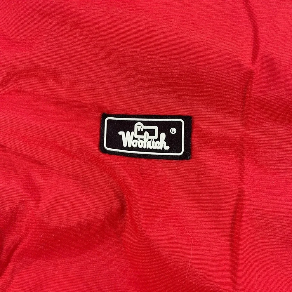 Woolrich Mens Large Red Full Zip Fleece Lined Nylon Vest Jacket 16041‎